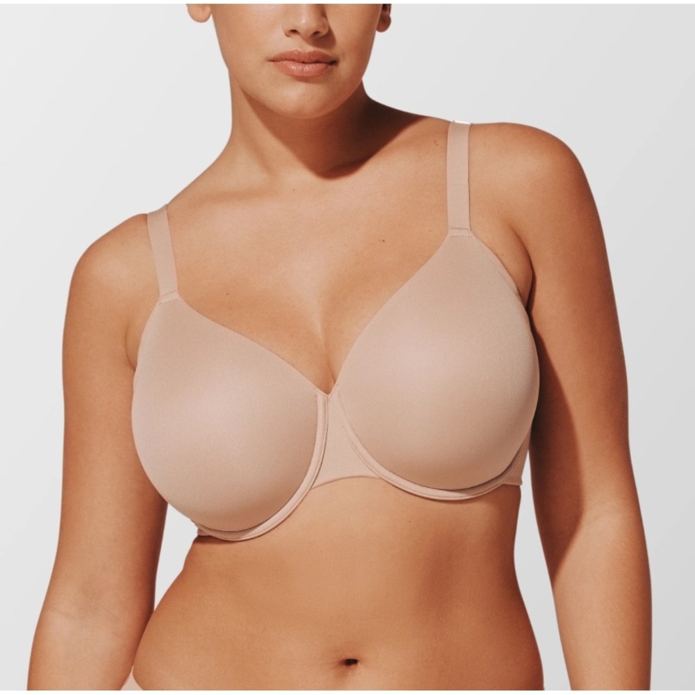 ThirdLove 24/7 Classic T-Shirt Bra Women's Size 34F Beige‎ Comfortable
